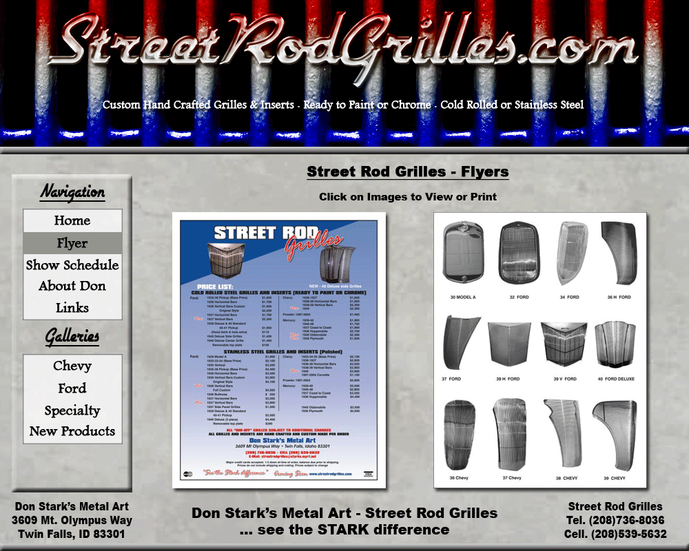 Street Rod Grilles Flyer